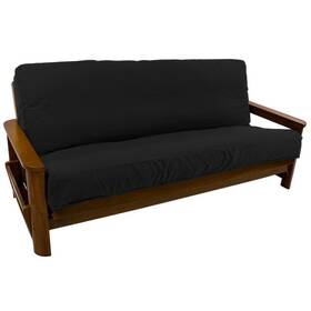 W9y-bnl-9687-tw-bk Blazing Needles Solid Twill 8 To 9 Inch Full Futon Cover W9y-bnl-9687-tw-bk Blazing Needles Solid Twill 8 To 9 Inch Full Futon Cover