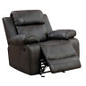 Bm181370 Benzara Leather Upholstered Glider Recliner Chair Brown 192551184459 Bm181370 Benzara Leather Upholstered Glider Recliner Chair Brown 192551184459