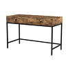 Bm209174 Benzara Industrial Grained Wooden Computer Desk With Drawers 192551392106 Bm209174 Benzara Industrial Grained Wooden Computer Desk With Drawers 192551392106