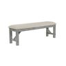 Bm232372 Saltoro Sherpi Inch Weathered Padded Wooden Dining Bench 192551581319