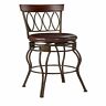 Bm269247 Benjara Barstool With Leatherette Seat And Oval Cut 192551791312