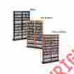 Bma-0640 Black Media Tower Storage Shelves Furniture Cds Dvds Cabinet Wood Organizer 707223335840