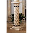 Bx0061 Design Toscano Bottochino Spiraled Solid Marble Column Columns 846092004881 Bx0061 Design Toscano Bottochino Spiraled Solid Marble Column Columns 846092004881