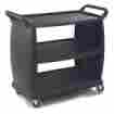 Cc224303 Mkc1301 Carlisle Large Black Bussing And Transport Cart 077838176337 Cc224303 Mkc1301 Carlisle Large Black Bussing And Transport Cart 077838176337