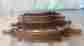 Ch-1633 Unknown Lot 4 Vintage Drawer Cabinet Pulls 6.5 Inches Brass Colour