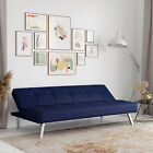 Sc-crys3lu2051 Chelsea Convertible Sofa Lounger And Full Size Bed Blue Fabric Comfortable Sc-crys3lu2051 Chelsea Convertible Sofa Lounger And Full Size Bed Blue Fabric Comfortable