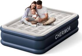 A-f-18-grwh Cherimor Air Mattress 18 Inch Raised Full Size Self Inflatable Blow Up Grey