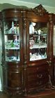 China Cherry Doors-solid Glass Used-2 Pcs Pretty Glenwood Cabinet- Beveled Wood- China Cherry Doors-solid Glass Used-2 Pcs Pretty Glenwood Cabinet- Beveled Wood-