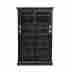 Cms86901 Black Glass 2 Sliding Doors Media Cabinet