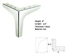 Comin18ju032908 Alemon Height Straight Metal Chrome Sofa Legs Replacement 729910318974