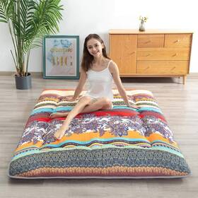 Cosmogo 783745319605 Boho Floral Pattern Japanese Floor Futon Mattress Cosmogo 783745319605 Boho Floral Pattern Japanese Floor Futon Mattress