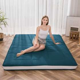 Cosmogo 786402933763 Padded Japanese Foldable Roll Up Floor Futon Mattress Cosmogo 786402933763 Padded Japanese Foldable Roll Up Floor Futon Mattress