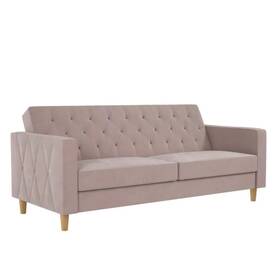 Cosmoliving By Cosmopolitan 029986248626 Liberty Futon With Storage Blush Velvet Cosmoliving By Cosmopolitan 029986248626 Liberty Futon With Storage Blush Velvet