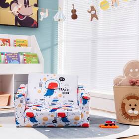 H052a8515 Costway 2-in-1 Convertible Kids Sofa To Lounger Flip-out Chair With Storage Pocket H052a8515 Costway 2-in-1 Convertible Kids Sofa To Lounger Flip-out Chair With Storage Pocket