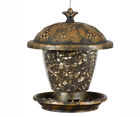 Pp305 Crest Bird Gilded Berry Chalet Holly Gold Feeder Pp305 Crest Bird Gilded Berry Chalet Holly Gold Feeder