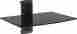 Cs201 Wali Floating Shelf W Strengthened Tempered Glass For Dvd Players Cable Boxes Games 811278020276
