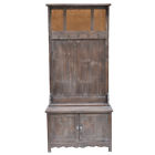 Cvfzr773 Crestview Collection Rustic Door Antique Mirror Hall Tree 883581063882