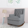 Da8426 Baby Relax Bennet Transitional Wingback Rocker Chair Gray Da8426 Baby Relax Bennet Transitional Wingback Rocker Chair Gray