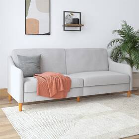 2148829 Desert Fields Jasper Coil Futon Light Gray Linen 2148829 Desert Fields Jasper Coil Futon Light Gray Linen