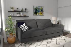 2165429 Dhp Pembrooke 73 Inch Futon Sofa Bed Industrial Modern Upholstered Couch Sleeper