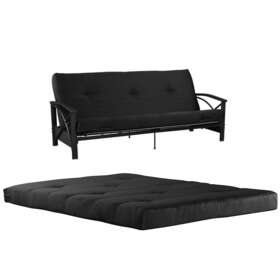 5215145 Dhp Sofa Bed Couch Futon Mattress Full Size 6 Inch Black Polyester Modern Only 5215145 Dhp Sofa Bed Couch Futon Mattress Full Size 6 Inch Black Polyester Modern Only