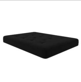 6362469 Dhp Trule 8-inch Pocket Spring Coil Futon Mattress Polyester Linen Black