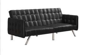 Dz12379 Dhp Sofa Bed Faux Leather Black