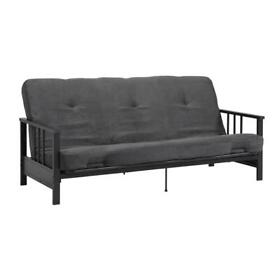 2409059 Dhp Futon With Gray 6 In. Microfiber Mattress Convertible 2409059 Dhp Futon With Gray 6 In. Microfiber Mattress Convertible