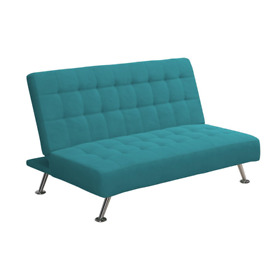 2274319 Dhp Milo Kids Sofa Futon Teal 2274319 Dhp Milo Kids Sofa Futon Teal