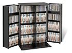 Bls-0192 Doors Storage Multimedia Shaker Locking Bls0192 Deluxe Pp Media Cabinet Black