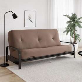 Dorel Home Products 445004030012 Futon Mattress 8 Inch Poly Filled Tufted Tan Sofa Bed Couch Sleeper Full Size Dorel Home Products 445004030012 Futon Mattress 8 Inch Poly Filled Tufted Tan Sofa Bed Couch Sleeper Full Size