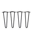 E201712142b Unbranded Hairpin Table Legs Rod Black Set Of