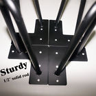 E2018082282b Carpete Set Of Coffee Metal Table Hairpin Legs 611165274351