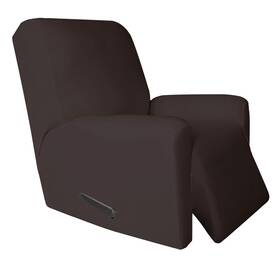 Ves2871 Easy-going 4 Pieces Microfiber Stretch Recliner Slipcover Chocolate