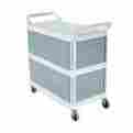 Fg409300owht Rubbermaid Xtra 3-side Enclosed Utility Cart 086876133448