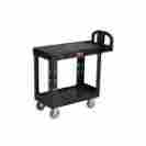 Fg450500bla Shp-8403 Rubbermaid Flat Shelf 38 X19 X 33 Utility Cart 086876184372