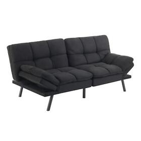3365 Full Futon Sofa Bed With Mattress Memory Foam Mid-century Modern Convertible