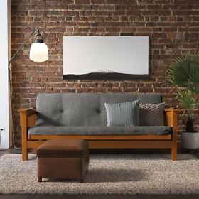 6256719 Full Size 6inch Density Polyester Fill Futon Mattress Thermobonded Gray 6256719 Full Size 6inch Density Polyester Fill Futon Mattress Thermobonded Gray