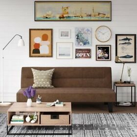 2005219 Full-size Convertible Futon Sleeper Sofa Bed Frame With Brown Mattress New 2005219 Full-size Convertible Futon Sleeper Sofa Bed Frame With Brown Mattress New