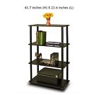 99557ex Furinno Bk Shelf Storage Black Rack 4 99557ex Furinno Bk Shelf Storage Black Rack 4