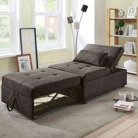Furniture Of America 889435924217 Jave Contemporary Fabric Convertible Tufted Futon Chair By Dark Grey Furniture Of America 889435924217 Jave Contemporary Fabric Convertible Tufted Futon Chair By Dark Grey