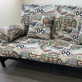Rt66fx-004 Futonx Futon Cover Only Fits 6 To 8 Inch Mattress Route 66 Hidden Zipper Full Size Rt66fx-004 Futonx Futon Cover Only Fits 6 To 8 Inch Mattress Route 66 Hidden Zipper Full Size