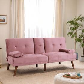Futzca 796926183483 60 Inch Small Loveseat 3 In 1 Cute Convertible Sofa Bed