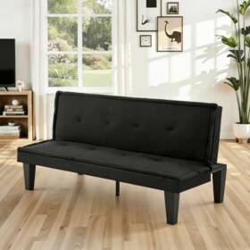 Gewnee Jdrys56h-dr Dark Red 62.99 Inch Futon Sofa Bed 5-level Adjustable Loveseat