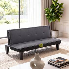 Gewnee Jdwm56h-dgy 62.99 Inch Futon Sofa Bed Multi-functional With 5-level Adjustment