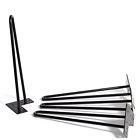 Hl-si-002 Harrys Hairpin Legs Table Satin Black Thick Set Of Furniture