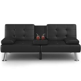 Homall 760934038790 Futon Sofa Bed Faux Leather Couch Modern Convertible Folding Recliner Homall 760934038790 Futon Sofa Bed Faux Leather Couch Modern Convertible Folding Recliner