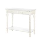 Home Locomotion Carved White Hallway Table 849179020880