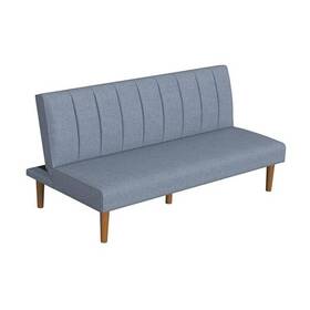 Homepop 655258869017 Upholstered Bergen Convertible Futon Sofa Bed Modern Couches Blue Woven Homepop 655258869017 Upholstered Bergen Convertible Futon Sofa Bed Modern Couches Blue Woven