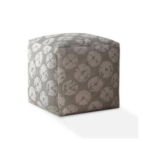 2000518525 Homeroots Pouf Cover Only 17 In W X H Fabric Upholstery Square Grey 2000518525 Homeroots Pouf Cover Only 17 In W X H Fabric Upholstery Square Grey